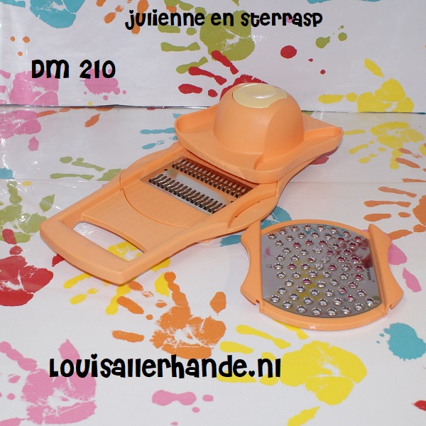vacuüm koud toetje Tupperware BB oranje julienne rasp en sterrasp (DM 210) - Louis Allerhande
