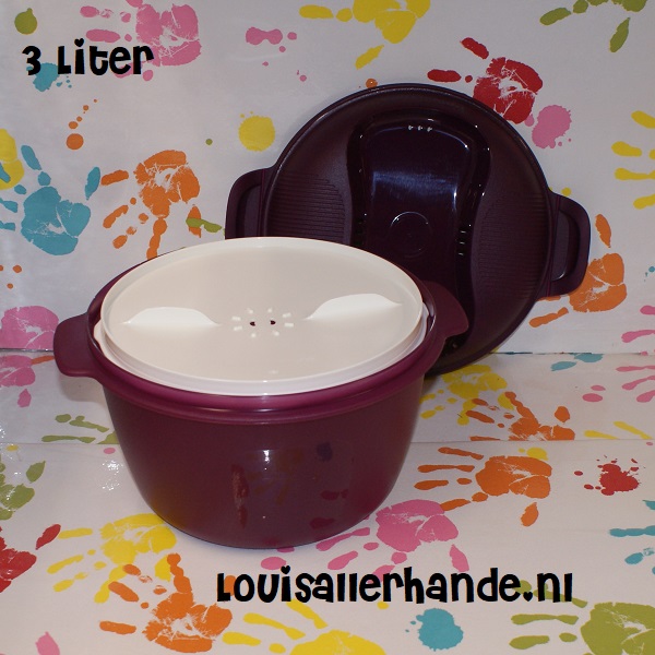 Afbreken psychologie Wauw Tupperware rijstemaker large 3 Liter paars / creme ( maxi graankoker ) -  Louis Allerhande